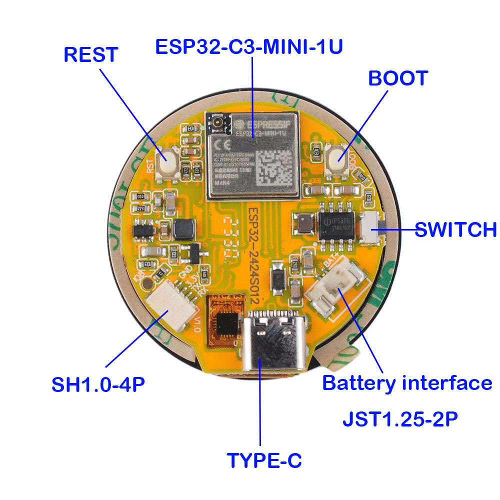 ESP32 ekran 1.28 inç ESP32-C3  - Smart Home Module Iot incelemesi ve fiyatı
