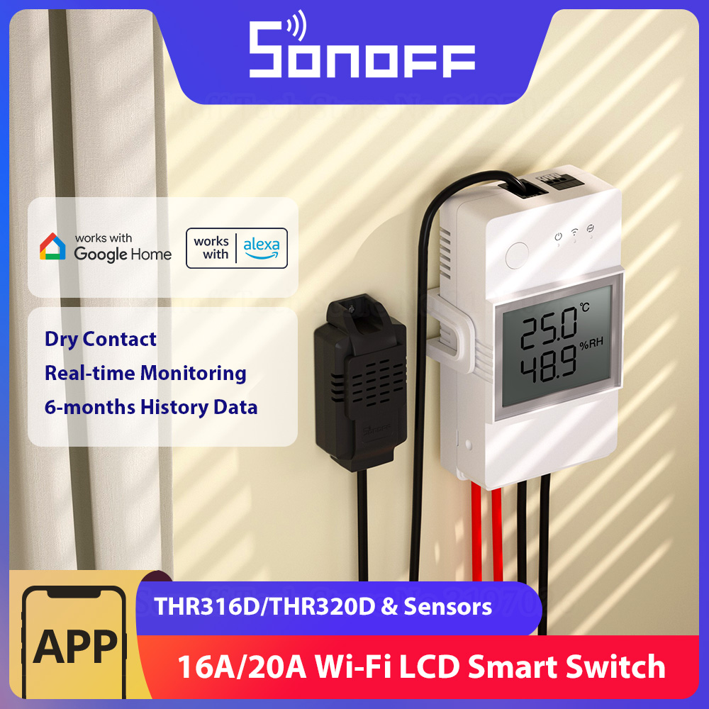 SONOFF THR316D/THR320D Sıcaklı - Sonoff Basic incelemesi ve fiyatı